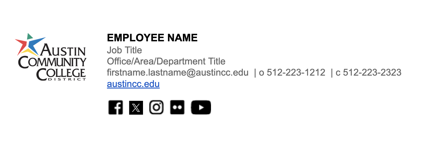 ACC Email gig nature template